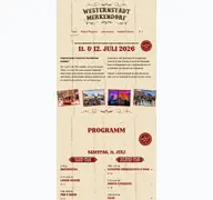 Kleine Seitenvorschau von westernstadt-merkendorf.de