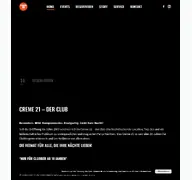 Kleine Seitenvorschau von creme21derclub.de