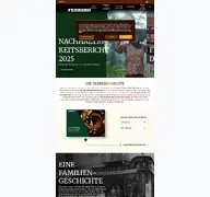 Kleine Seitenvorschau von ferrero.com