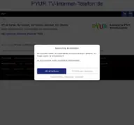 Kleine Seitenvorschau von pyur.tv-internet-telefon.de