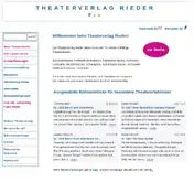 Kleine Seitenvorschau von theaterverlag-rieder.de