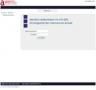 Kleine Seitenvorschau von qisserver.verw.hs-anhalt.de