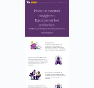 Kleine Seitenvorschau von torproject.net