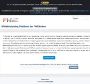 Kleine Seitenvorschau von whistleblowing.fh-kaernten.at
