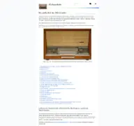 Kleine Seitenvorschau von radiogeschichte.de