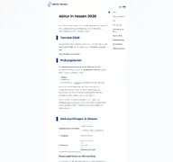 Kleine Seitenvorschau von abitur-hessen.de