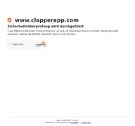 Kleine Seitenvorschau von clapperapp.com