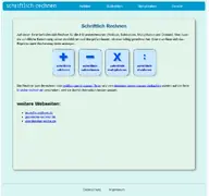 Kleine Seitenvorschau von schriftlich-rechnen.de