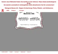 Kleine Seitenvorschau von metzgerei-bennoalt.de