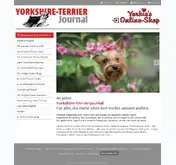 Kleine Seitenvorschau von yorkshire-terrier-journal.de