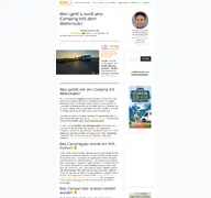 Kleine Seitenvorschau von just-womo.de