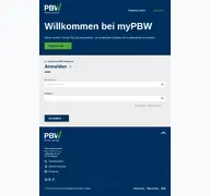 Kleine Seitenvorschau von mypbw.de