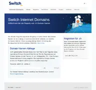 Kleine Seitenvorschau von nic.ch