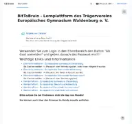 Kleine Seitenvorschau von moodle.tegw.de