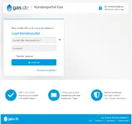 Kleine Seitenvorschau von kundenportal.gas.de