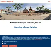 Kleine Seitenvorschau von hanau-portal.de
