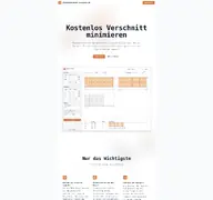 Kleine Seitenvorschau von plattenzuschnitt-berechnen.de