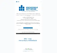 Kleine Seitenvorschau von mw-survey.hs-mittweida.de