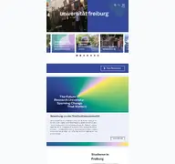 Kleine Seitenvorschau von uni-freiburg.de