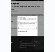 Kleine Seitenvorschau von rap.de