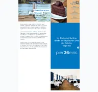 Kleine Seitenvorschau von pier36eins.de