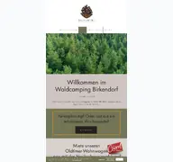 Kleine Seitenvorschau von waldcamping-birkendorf.de