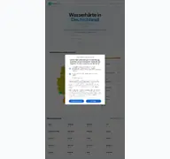 Kleine Seitenvorschau von wasser-haerte.de