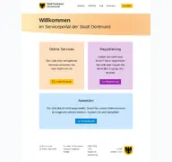 Kleine Seitenvorschau von rathaus.dortmund.de