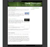 Kleine Seitenvorschau von cheaptelescopes.co.uk