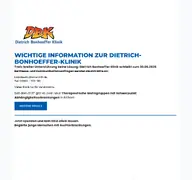 Kleine Seitenvorschau von dietrich-bonhoeffer-klinik.de
