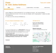 Kleine Seitenvorschau von praxis-dr-goldmann.de