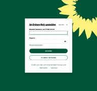 Kleine Seitenvorschau von saml.gruene.de