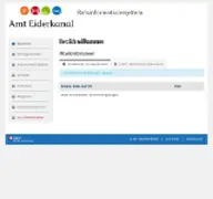 Kleine Seitenvorschau von ratsinfo.amt-eiderkanal.de