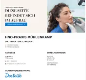 Kleine Seitenvorschau von praxis-muehlenkamp.de