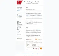 Kleine Seitenvorschau von praxis-schatek.de