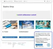 Kleine Seitenvorschau von shop.badino-overath.de