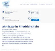 Kleine Seitenvorschau von zahnarzt-in-friedrichshain.de