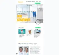 Kleine Seitenvorschau von praxisklinik-keweloh.de