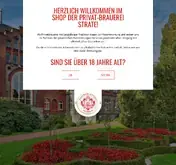 Kleine Seitenvorschau von shop.brauerei-strate.de