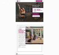 Kleine Seitenvorschau von fitnesspoint-deggendorf.de