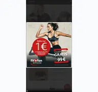 Kleine Seitenvorschau von fitnfun.de