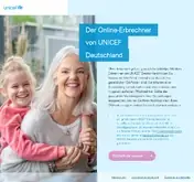 Kleine Seitenvorschau von erbrechner.unicef.de