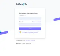 Kleine Seitenvorschau von app.pruefung2go.de