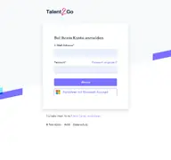 Kleine Seitenvorschau von app.talent2go.de
