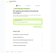 Kleine Seitenvorschau von app.wohnvision-digital.de