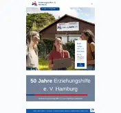 Kleine Seitenvorschau von erziehungshilfe-hamburg.de