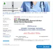 Kleine Seitenvorschau von ots-praxisklinik.de