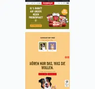 Kleine Seitenvorschau von fleischeslust-tiernahrung.de