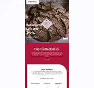 Kleine Seitenvorschau von das-biobackhaus.de
