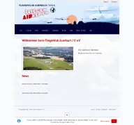 Kleine Seitenvorschau von fliegerklub-auerbach.de